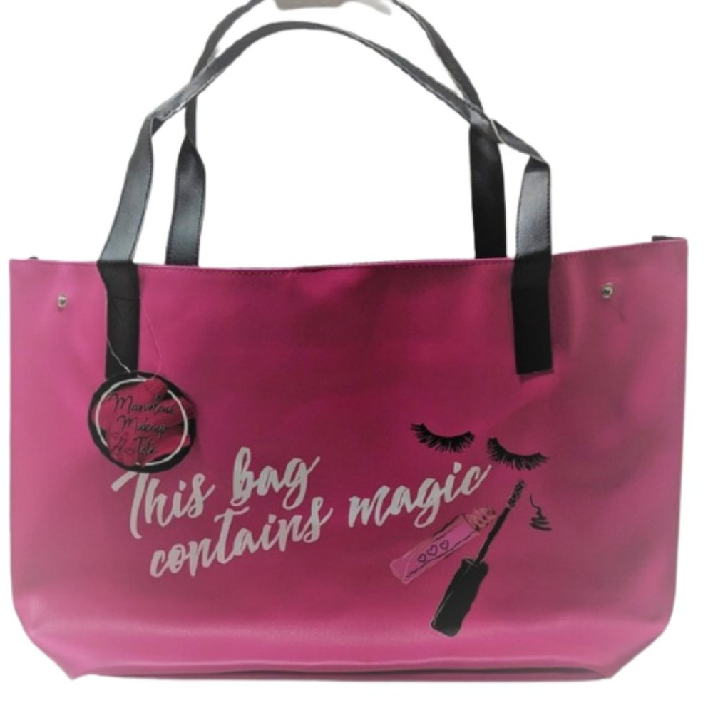 Sally Marvelous Makeup  Large Pink Beach Tote